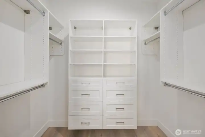 Large primary closet