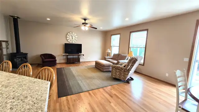 Beautiful, newly refinished hardwood floors