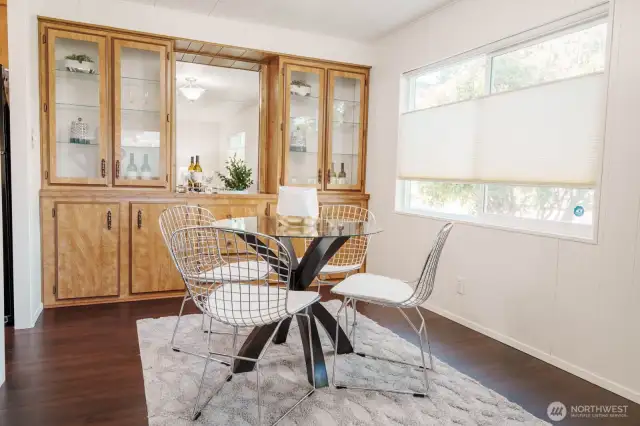 Built ins for items you want to display or extra storage