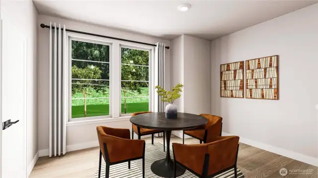 Dining. Main Floor.   Features and colors vary. Model Homes Photos. Pictures are for illustration only.