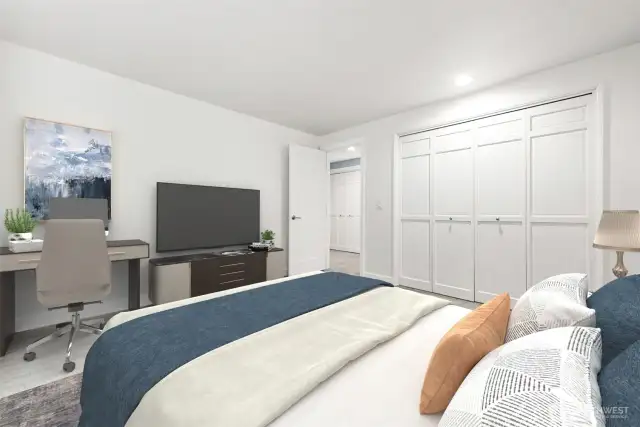 One of 3 bedrooms. This room is virtually staged.