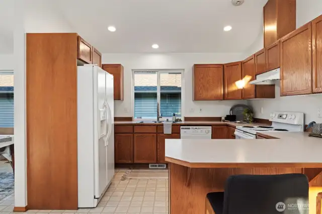 You'll love the connectedness of the kitchen, and how it stays open to the living spaces.