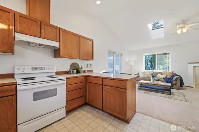 Chat over coffee at the breakfast bar, cook with ease, and never miss a conversation—the open layout makes daily life flow naturally.