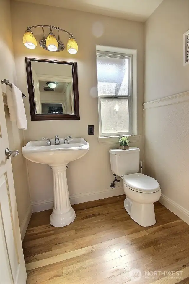1/2 bath on Main.