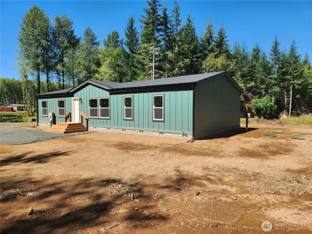 Another angle showing front of the home.