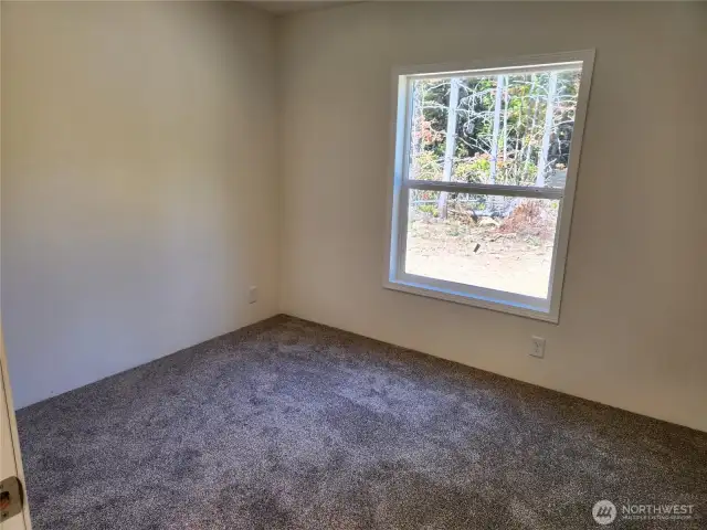 Guest rooms, den/office are all similar in size.