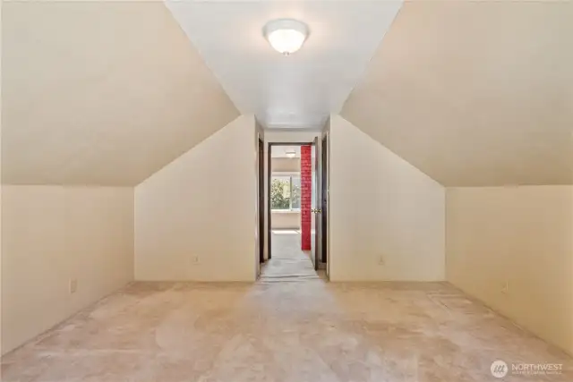 Spacious third bedroom with double closets