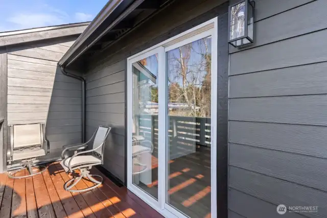 Second private bedroom offers direct access to a balcony, perfect for relaxing or enjoying the view.