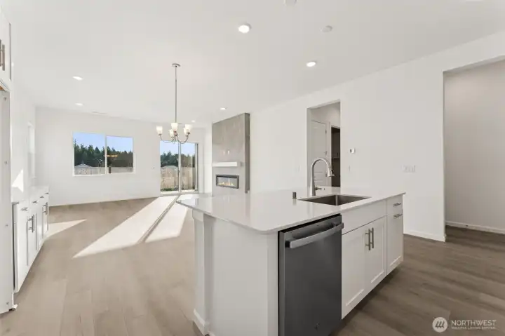 Actual Home Kitchen and Great Room