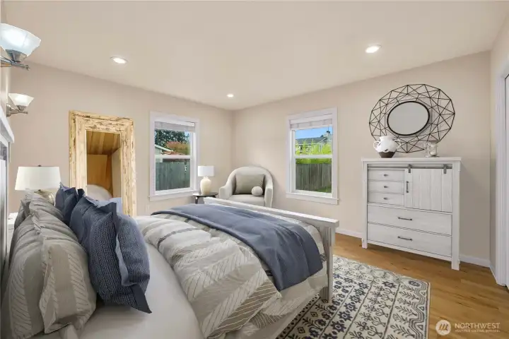 Master, virtually staged