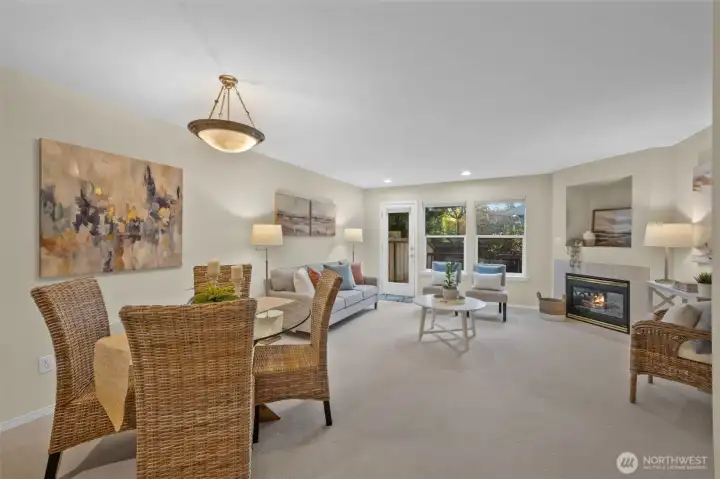 Living Room with Gas Fireplace