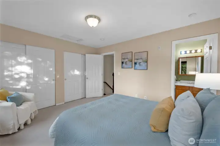 Generously-sized with Double Closets