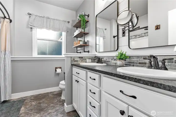 Lower level full bathroom