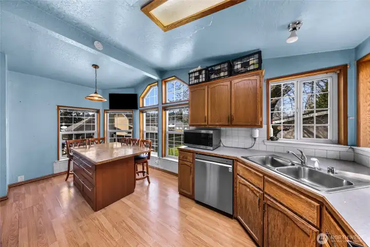 Kitchen and dining area