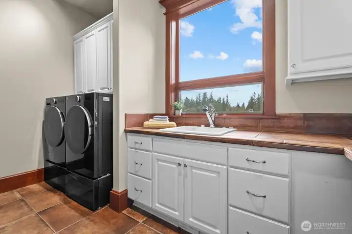 main floor laundry room