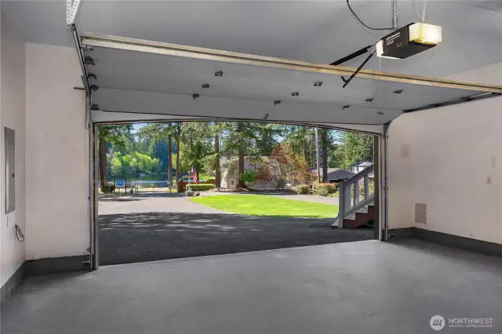 View of the lake from your garage!