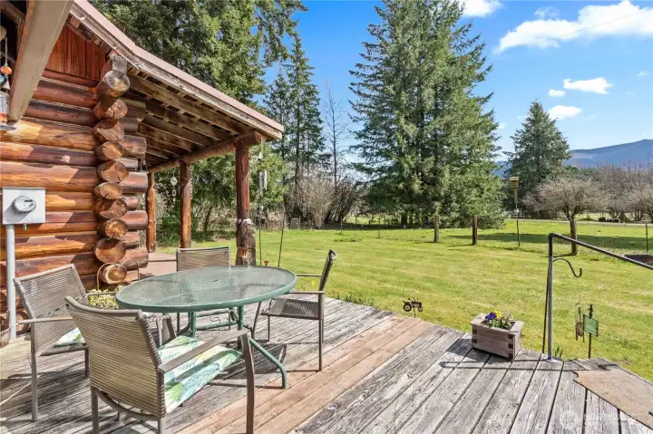 View from the Deck off the Family Room looking out at one of the pastures.