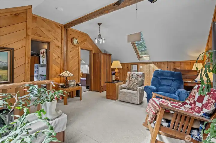Alternative view of the Loft showing the Bedroom Wall.