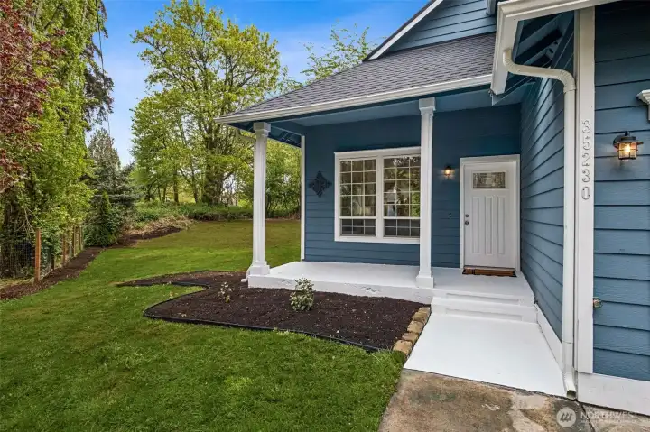 Surrounded by natural beauty + Fresh exterior paint + a brand-new roof = instant curb appeal and long-term peace of mind.