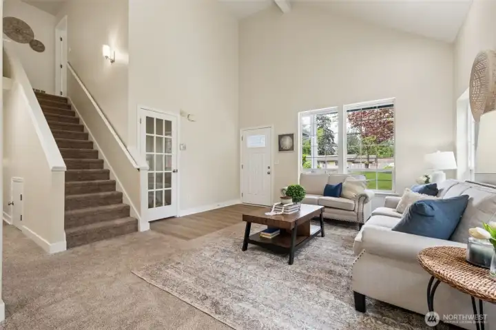 Move-in ready, the cozy, light-filled living room perfect for relaxing or hosting. Classic charm meets modern comfort.