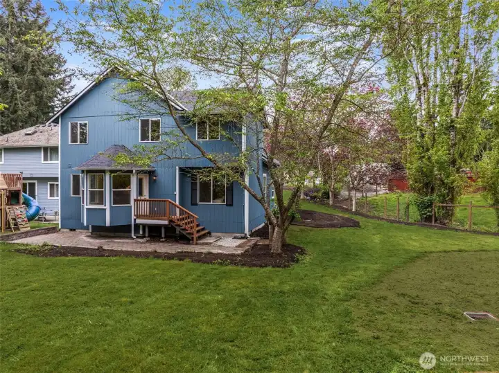 The property’s natural landscape provides year-round beauty and a sense of retreat. It’s the perfect setting for those who want lots of room around them.