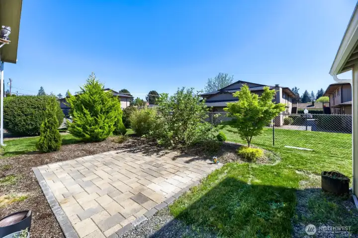 Backyard with patio