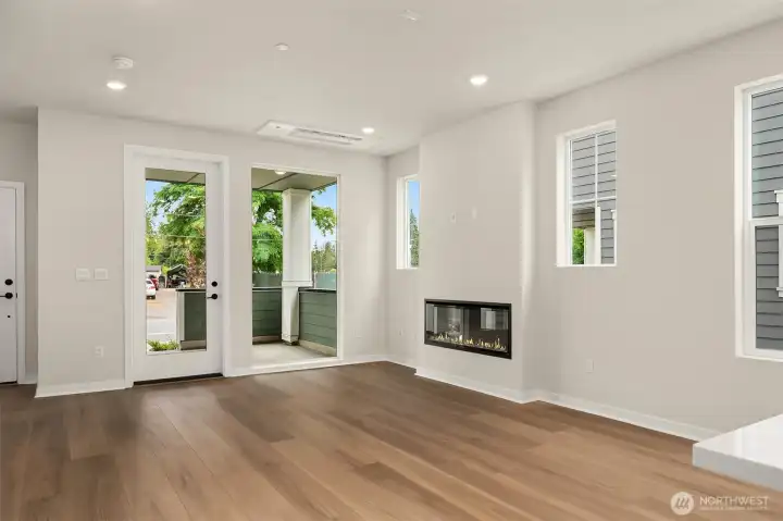 Extra windows let in beautiful light throughout the day