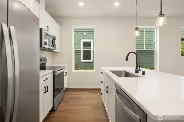 Kitchen. Similar home shown.