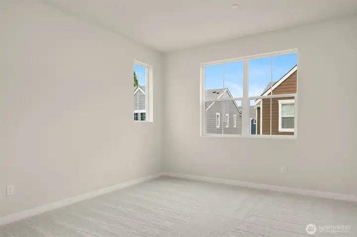 Secondary bedroom is almost as large as the primary suite