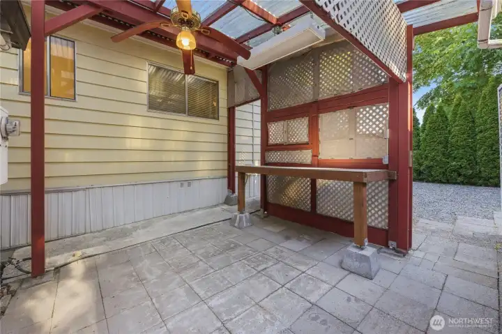 Enclosed patio