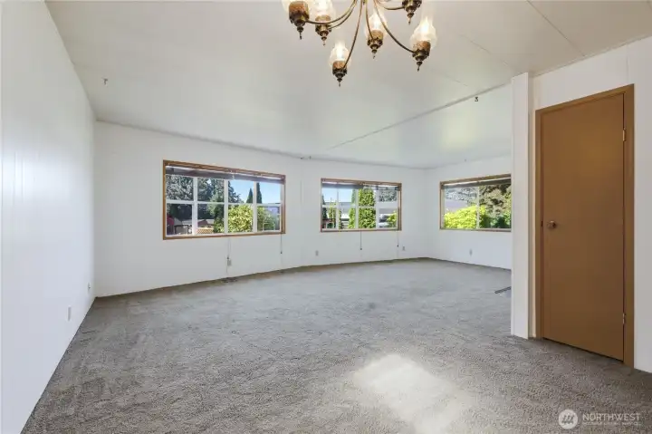 Dining room off the living room