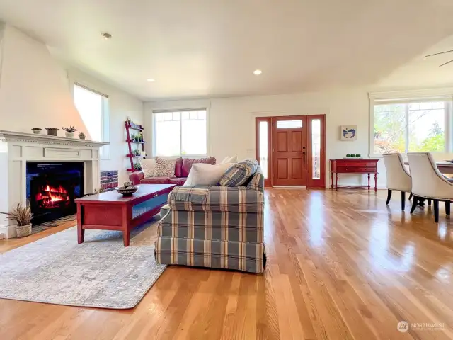 So much natural light in this east facing home