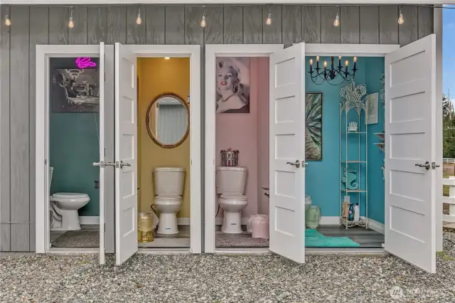 Additional 4 bathrooms for events/venue
