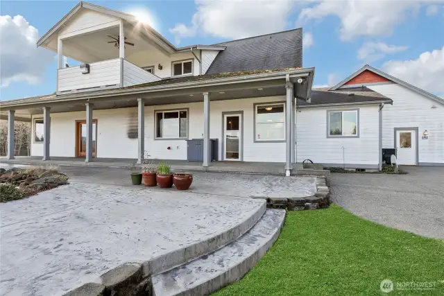 beautiful patio perfect for enjoying your morning cup of coffee or hosting big summer gatherings!