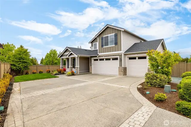 This home is on a corner lot, with plenty of room for parking. Wonderful covered front porch to enjoy the evenings.