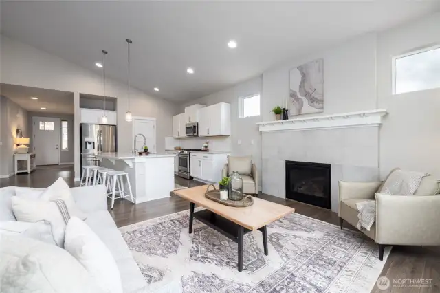 Light drenched open plan