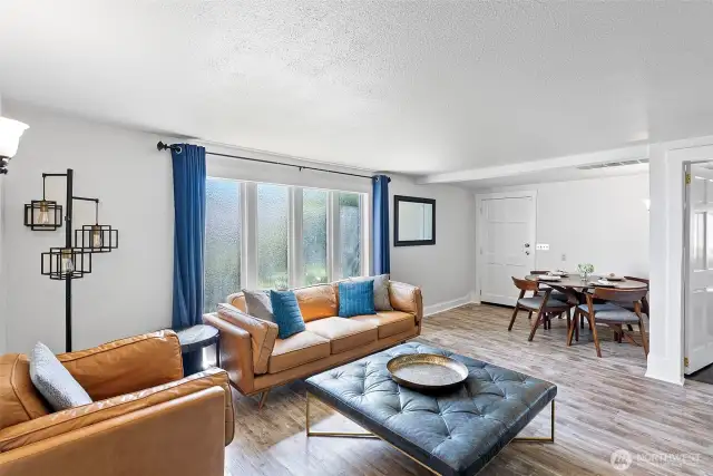 Step. into the light and bright living room!
