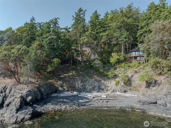 South side property with private beach