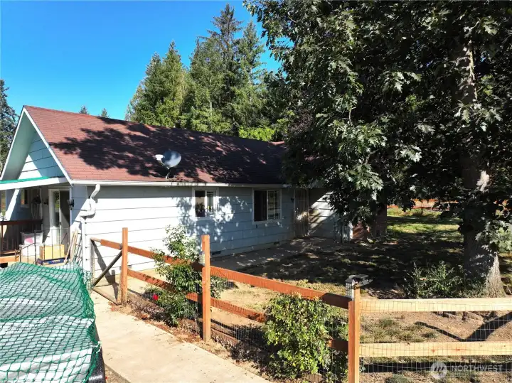 Three bedroom, three bath house, two primary bedrooms with en suite baths.