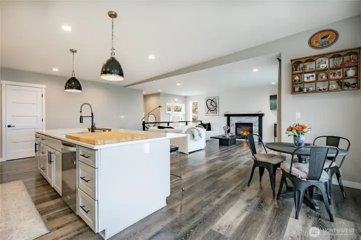 A look from the kitchen area