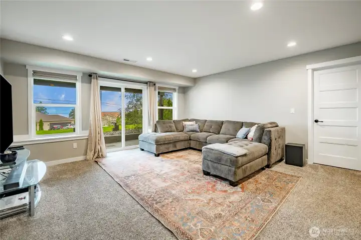 Another view with walkout patio