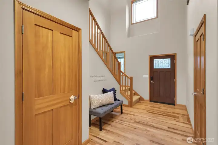 BRIGHT + OPEN entryway.