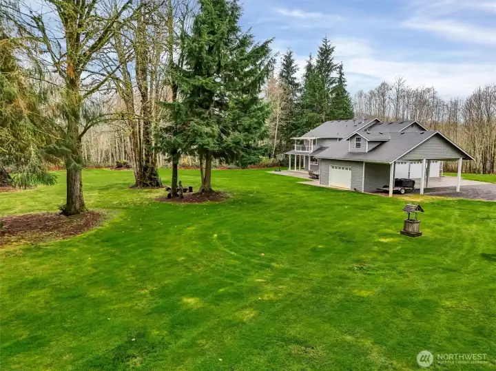 Open land and rich greenery create a truly peaceful retreat.