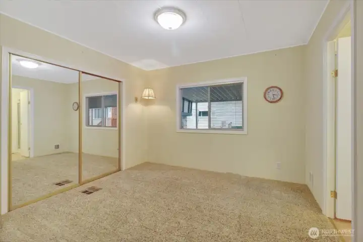 HUGE second bedroom with direct access to guest bath