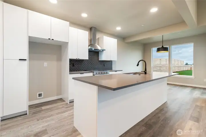 Local manufactured Highcraft cabinets throughout