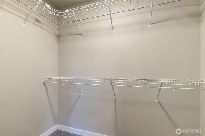 Primary walk-in closet