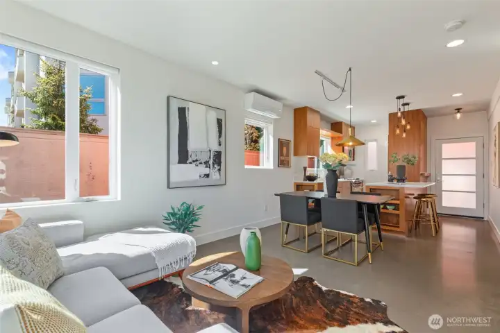 Heated concrete floors