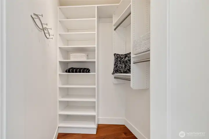 Primary walk-in closet