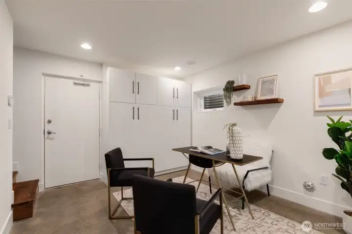 Bonus room on lower level opens to garage
