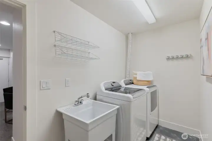 Huge laundry room